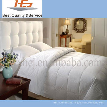 Edredão de pato de luxo de hotel de algodão branco de alta qualidade para baixo